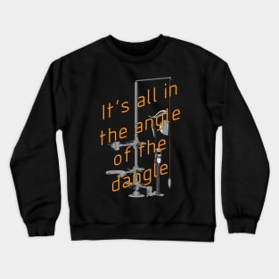 The angle of the dangle - Prosthetic Alignment Crewneck Sweatshirt